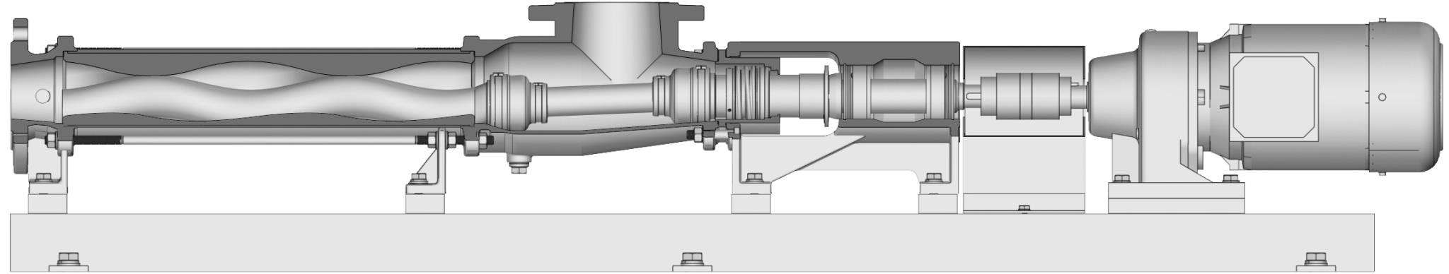 SEEPEX N standard progressive cavity pumps are robust and versatile industrial pumps. 